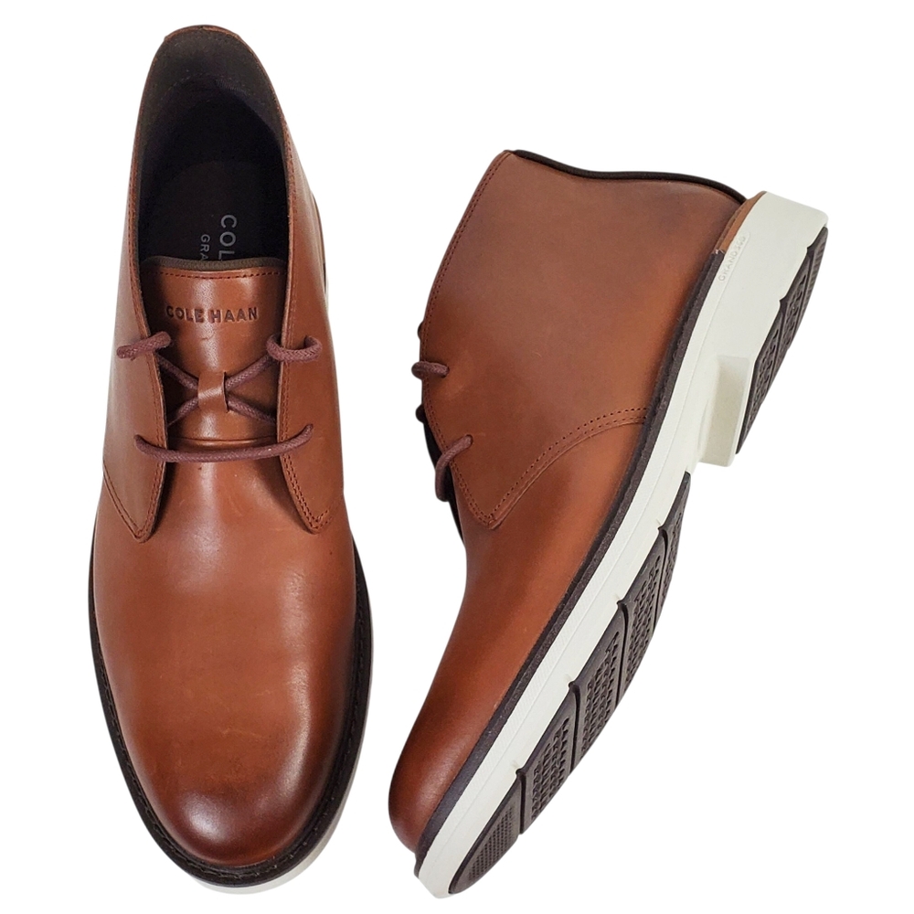 New Cole Haan grand 360 go to lace leather chukka boots woodbury preppy academia